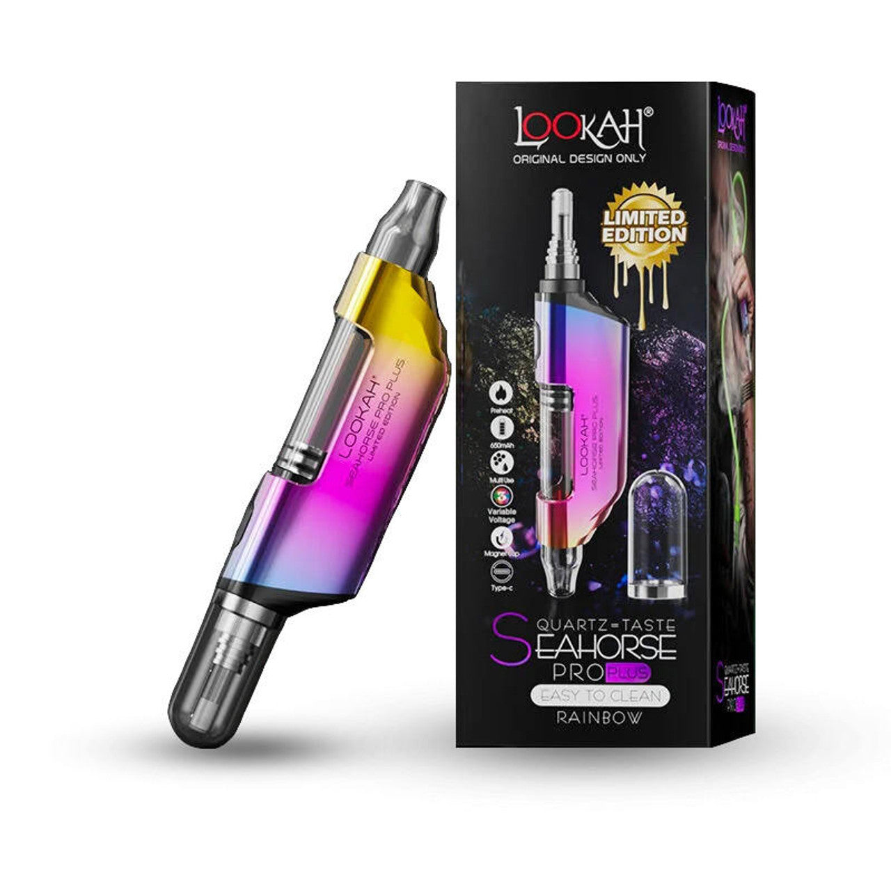 Lookah - Seahorse Pro Plus 650mAh Vaporizer Kit - SWED Lookah - Seahorse Pro Plus 650mAh Vaporizer Kit - SWED